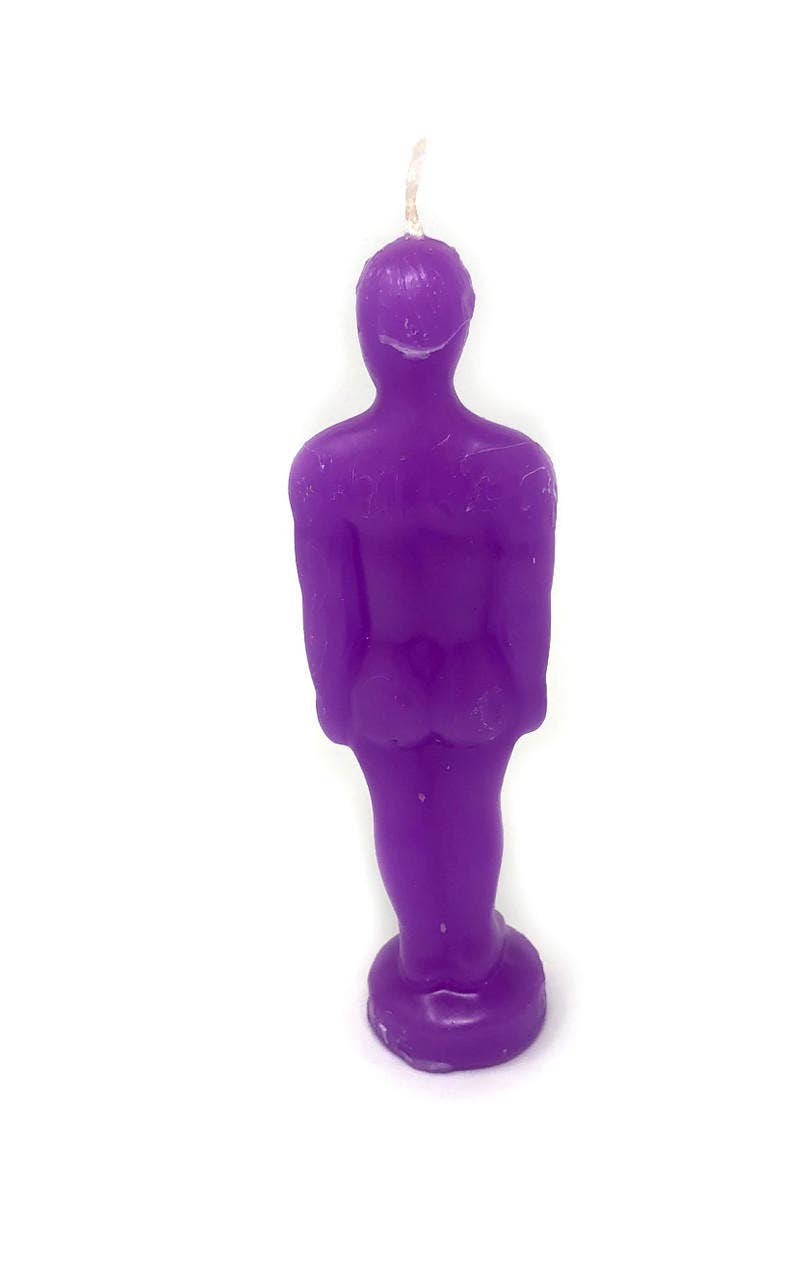 Purple Man Figure Candle | Vrinda Ritual Candle
