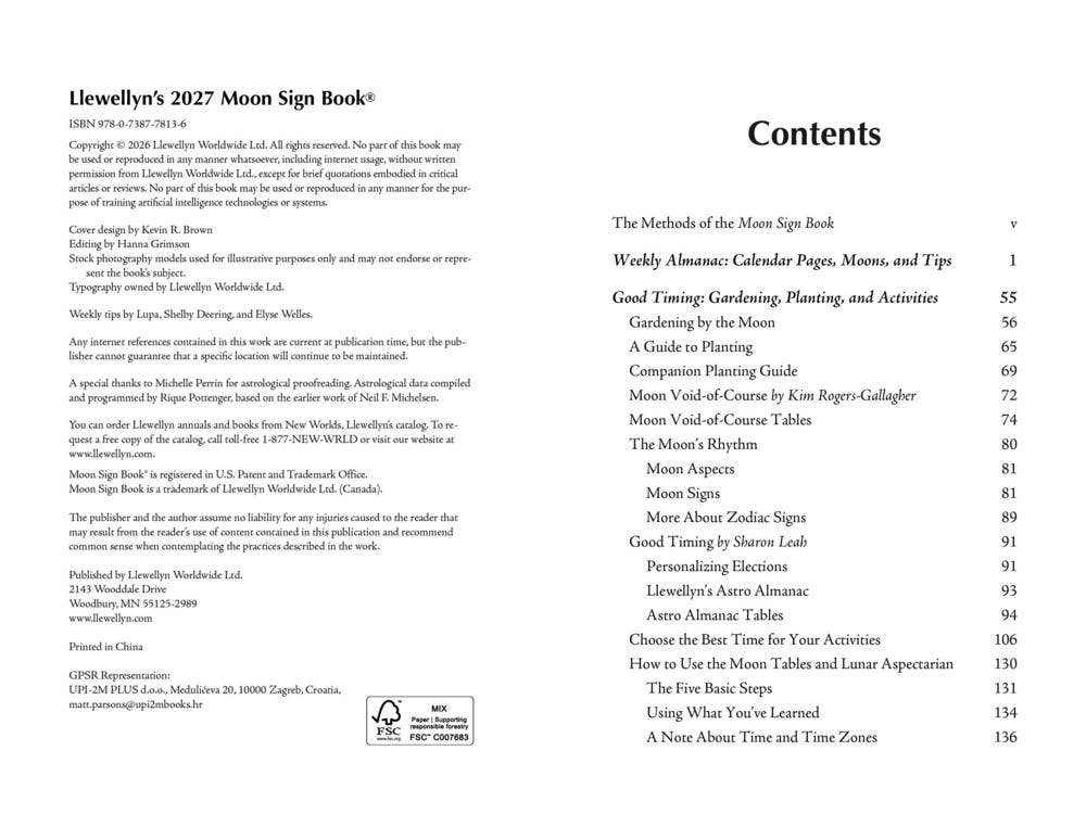 Llewellyn's 2027 Moon Sign Book