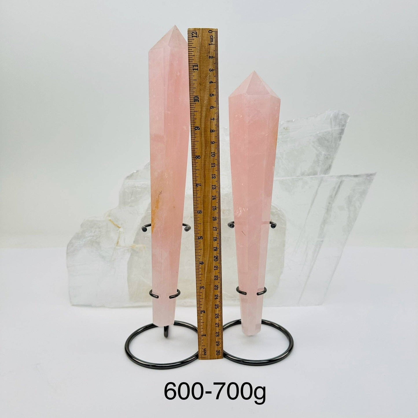 Crystal Wands on Metal Stand