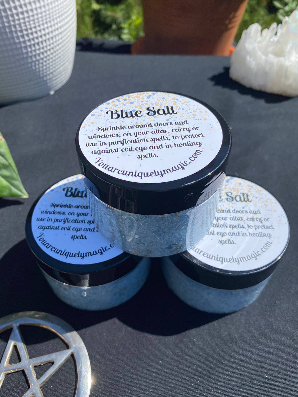 Blue Salt - Handcrafted Protection & Healing Ritual Salt 5 oz