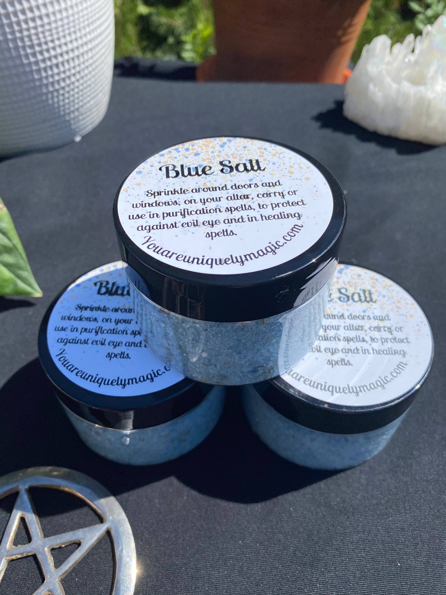 Blue Salt - Handcrafted Protection & Healing Ritual Salt 5 oz