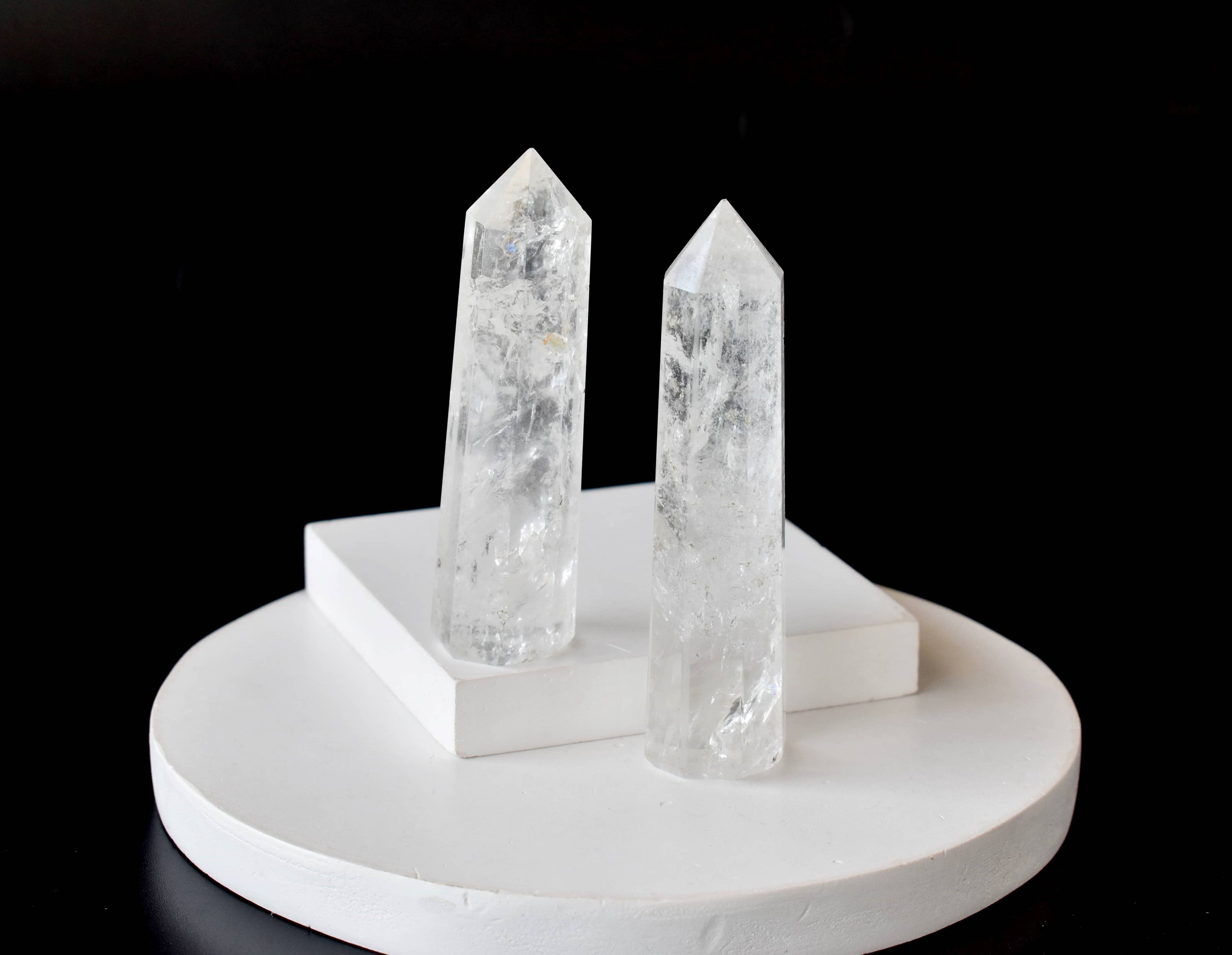Clear Quartz Crystal Tower | Healing Obelisk Point | Natural Gemstone Tower