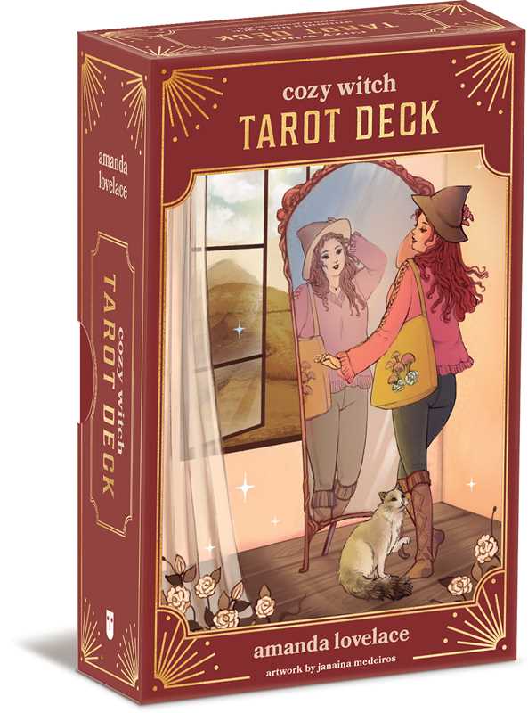 Cozy Witch Tarot Deck and Guidebook by Amanda Lovelace - 78 Card Beginner-Friendly Set