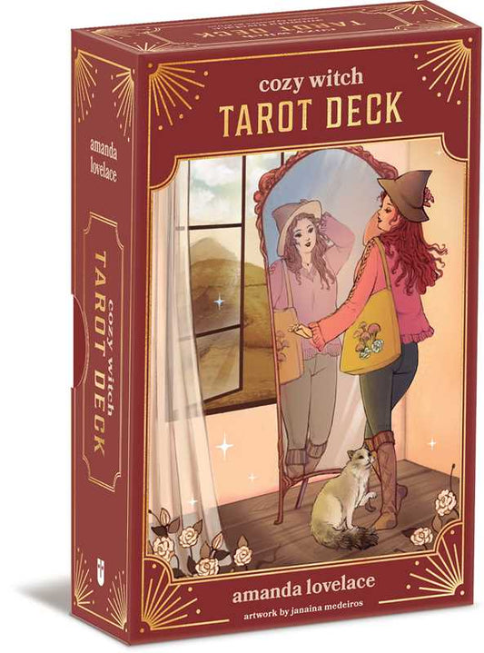 Cozy Witch Tarot Deck and Guidebook by Amanda Lovelace - 78 Card Beginner-Friendly Set