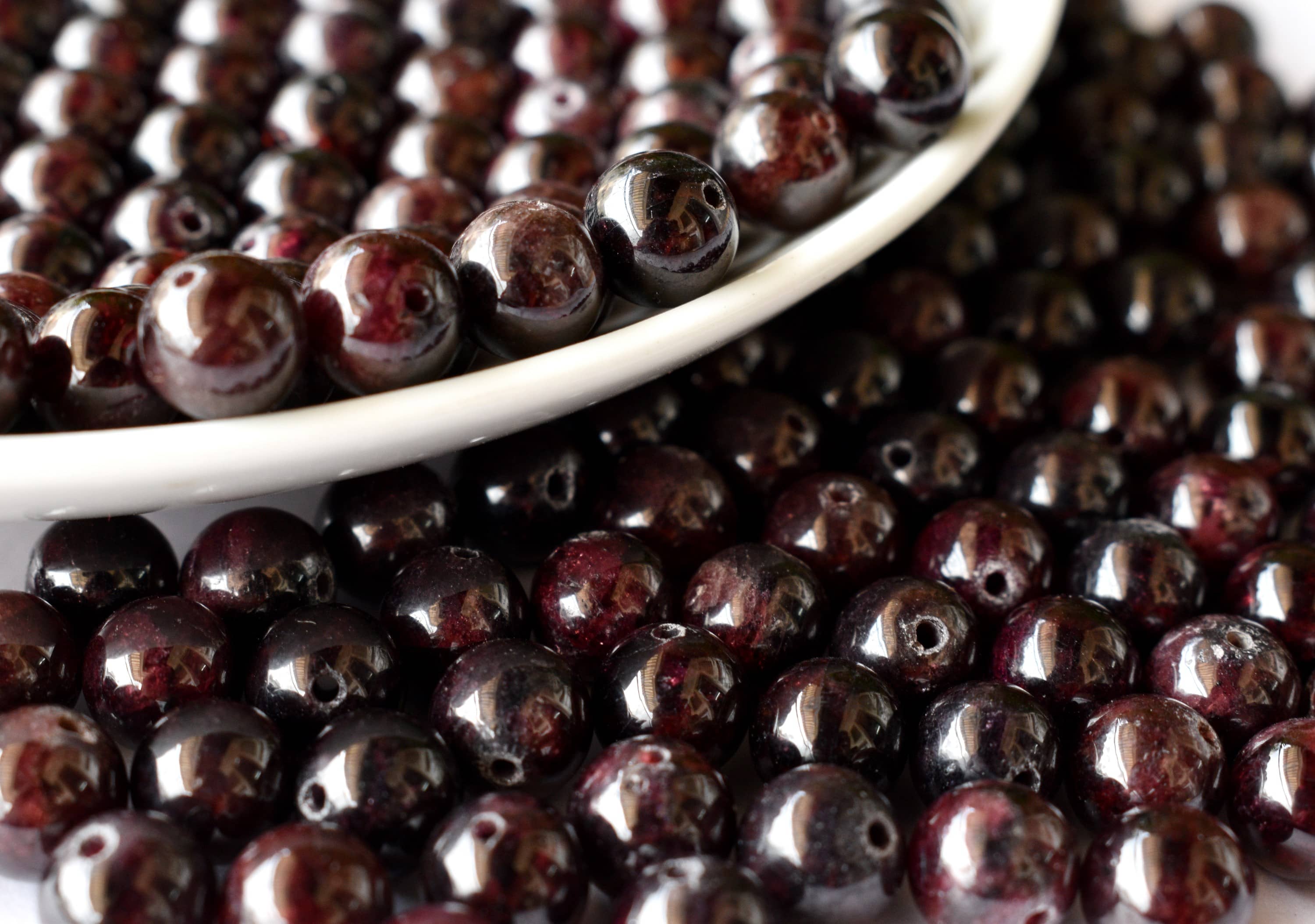 Garnet Beads 6mm | Natural Gemstone Beads for Jewelry Making