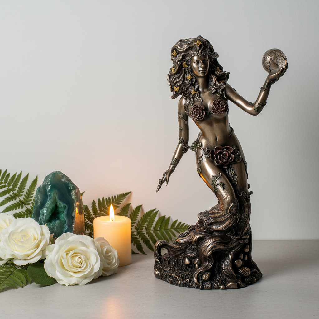 Gaia Goddess Statue Hero