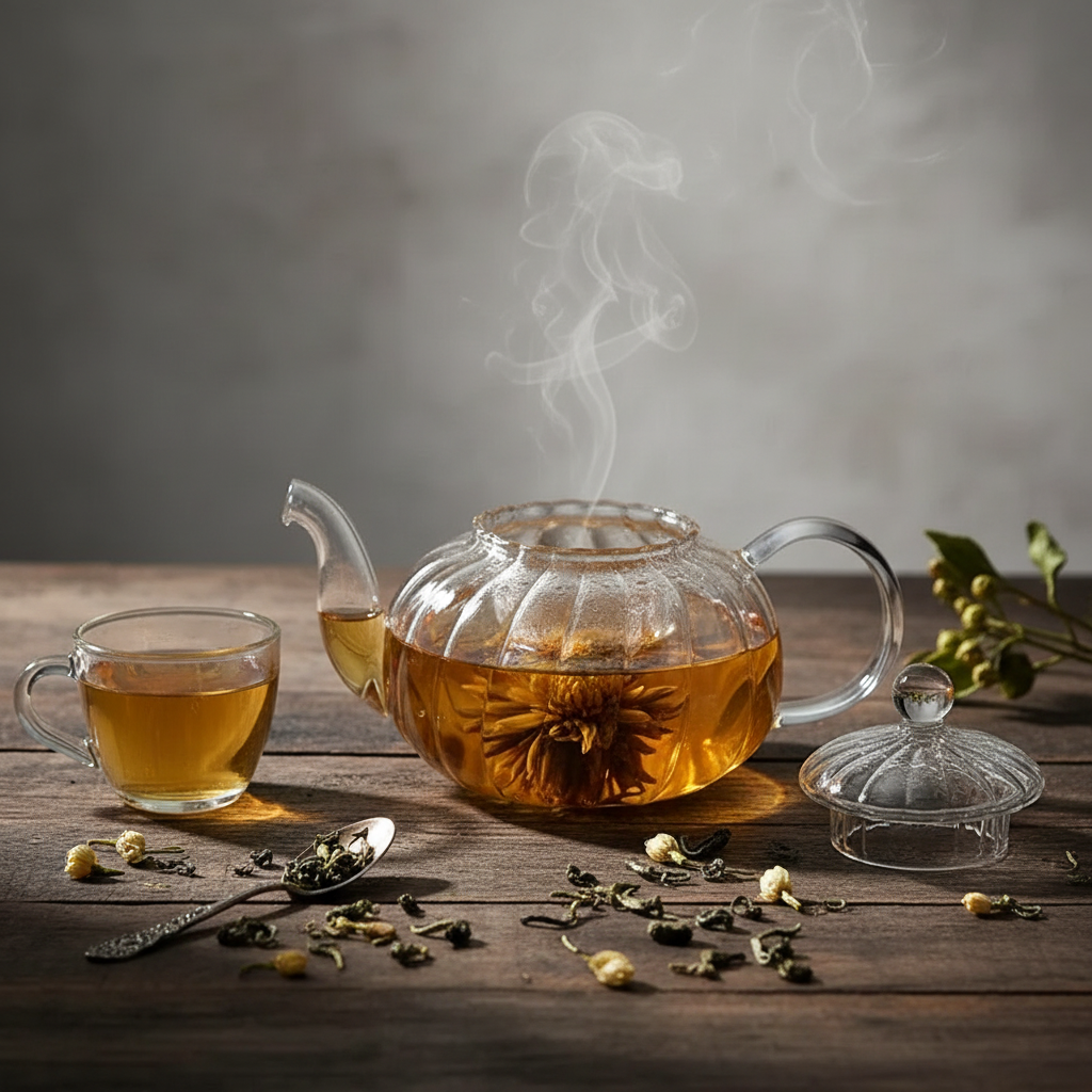 Glass Teapot Lifestyle