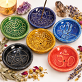 Glazed Ceramic Symbol Incense Holders Hero