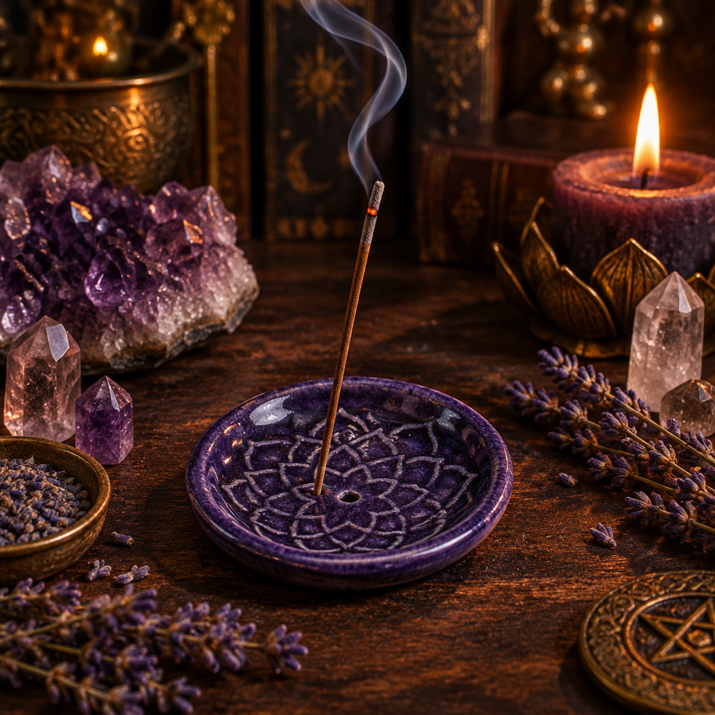 Glazed Ceramic Symbol Incense Holders Lifestyle