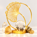 Gold Ginkgo Crystal Sculpture Hero