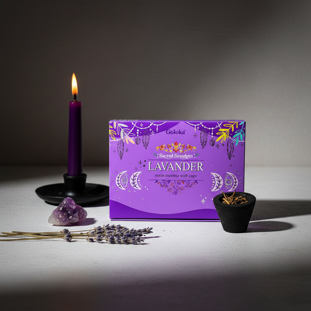 Goloka Lavender Resin Incense Hero