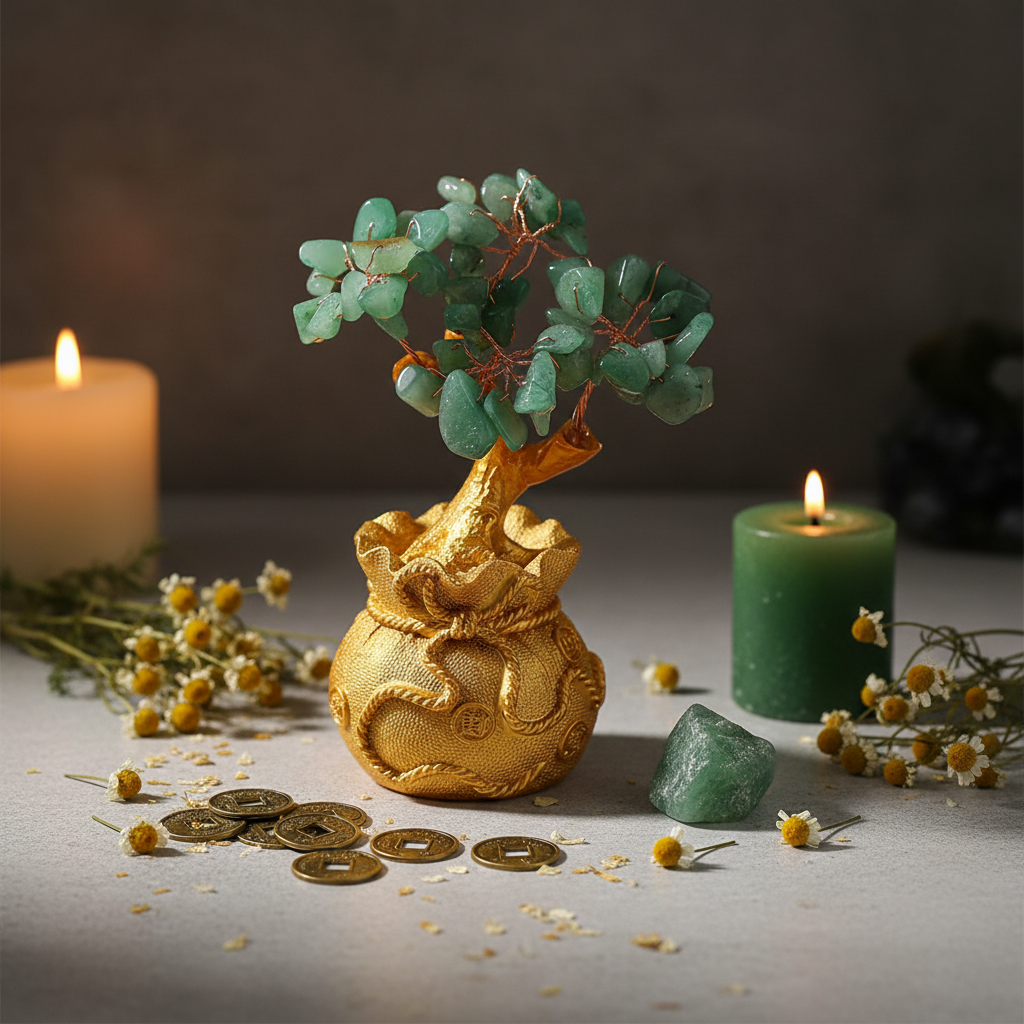 Green Aventurine Money Tree Lifestyle