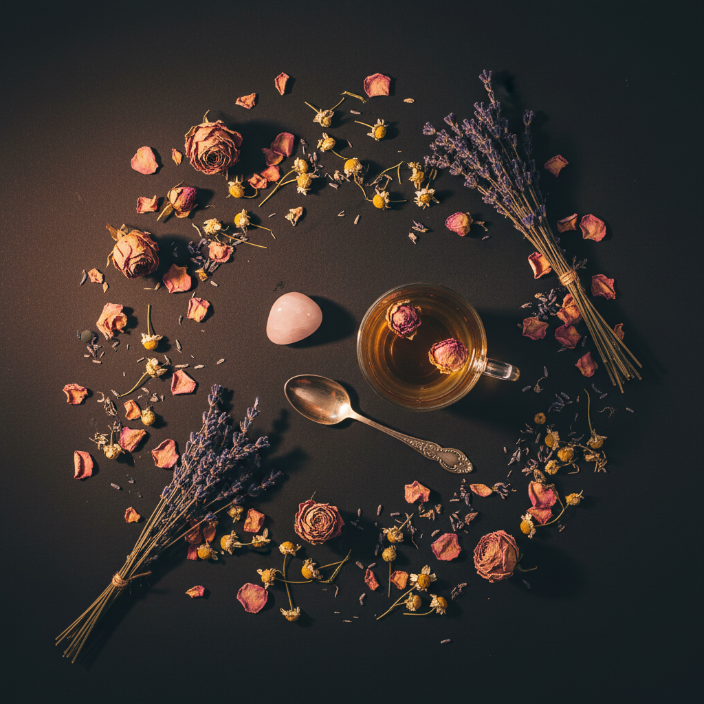 Heart Tea Infuser Flat Lay