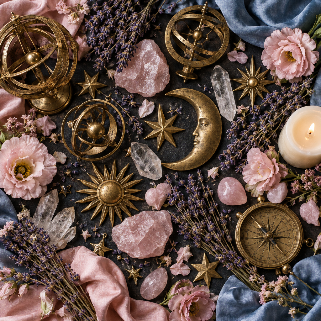 Heavenly Bodies flat lay