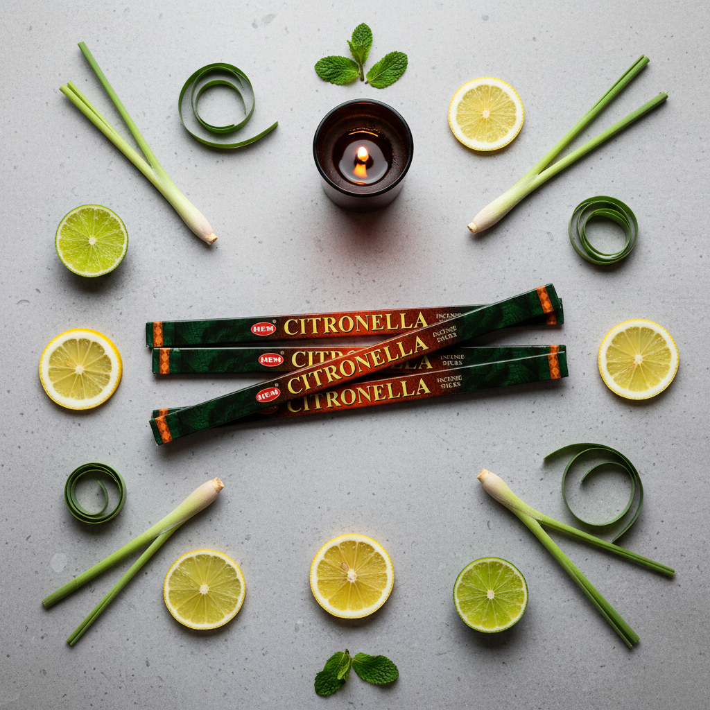 HEM Citronella Incense Flat Lay