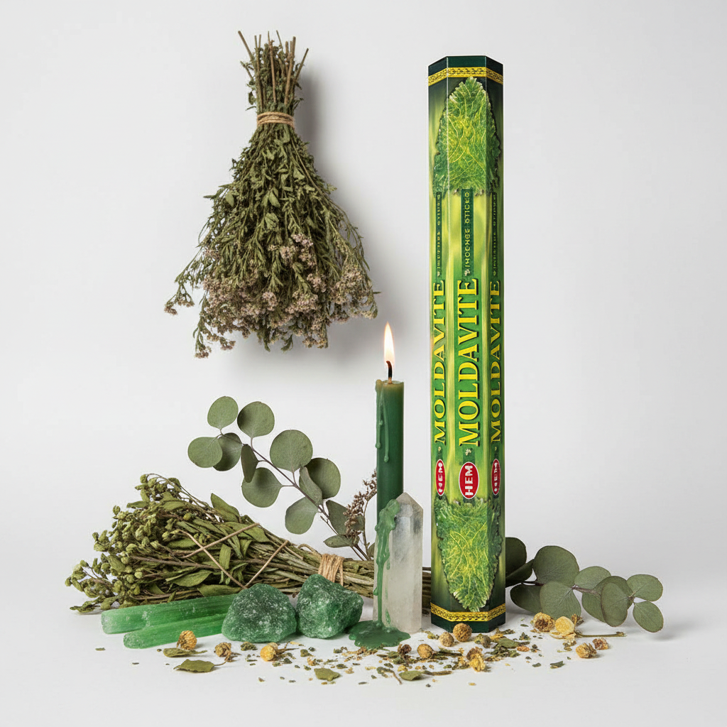 HEM Moldavite Incense Hero