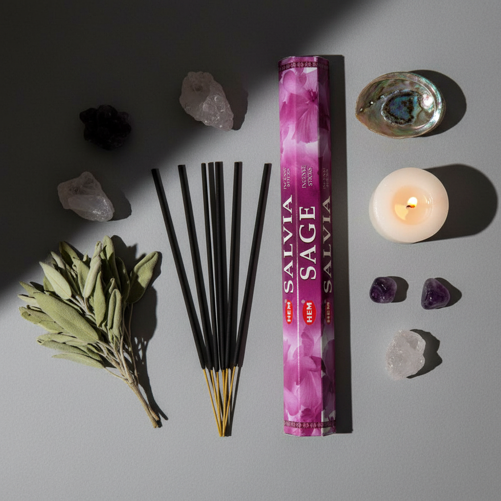Hem Sage Flat Lay
