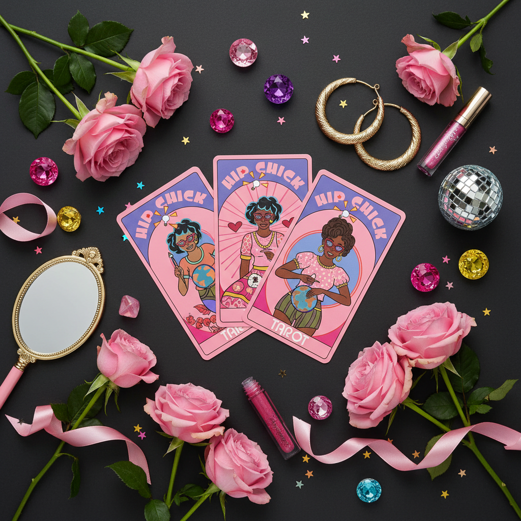 Hip Chick Tarot Flat Lay