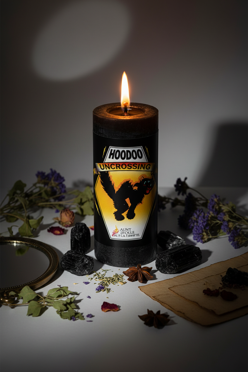 Hoodoo Uncrossing Candle Lifestyle