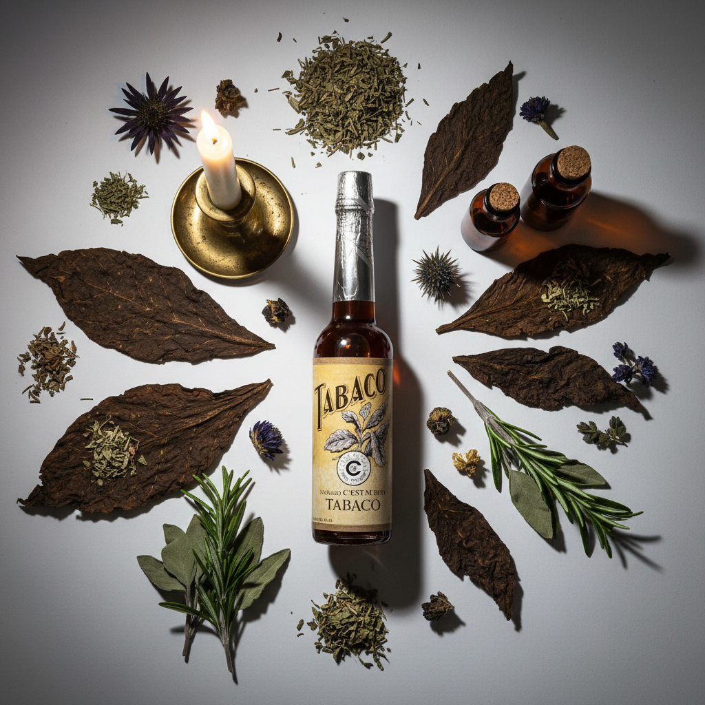 Tabaco Water flat lay