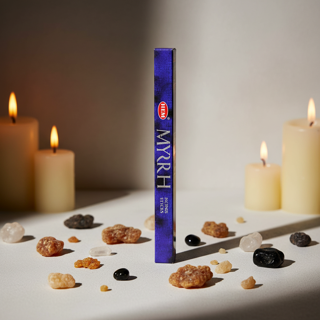 HEM Myrrh incense square box hero shot