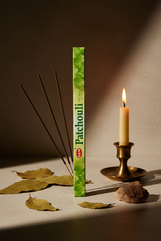 HEM Patchouli incense box hero shot