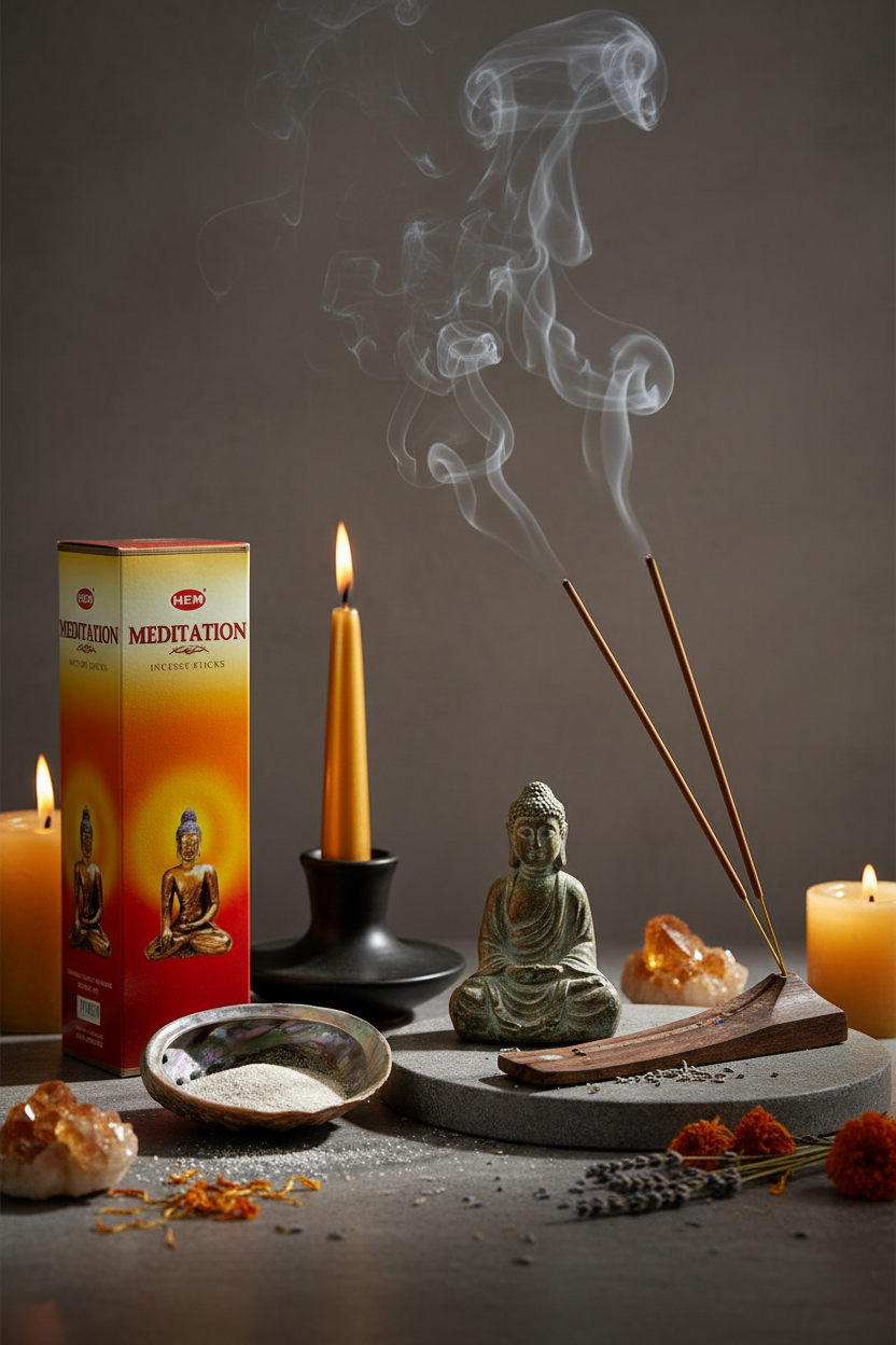 HEM Meditation incense lifestyle shot