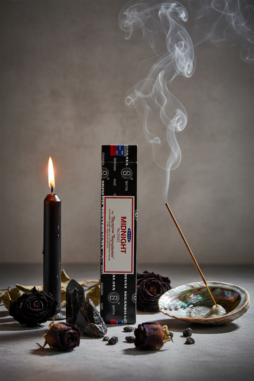 Midnight incense lifestyle shot