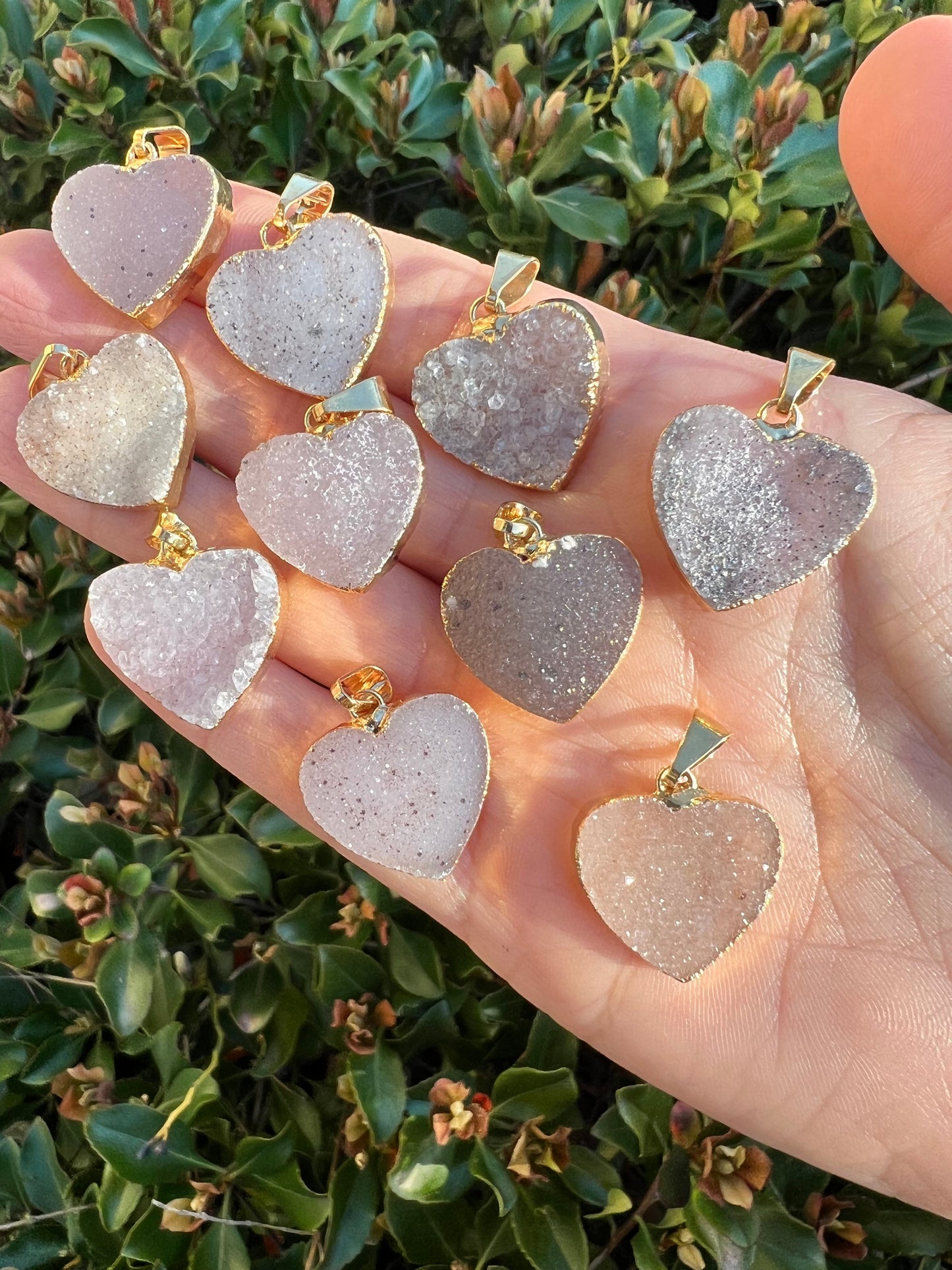 DRUZY AGATE HEART PENDANT by HarleyRae