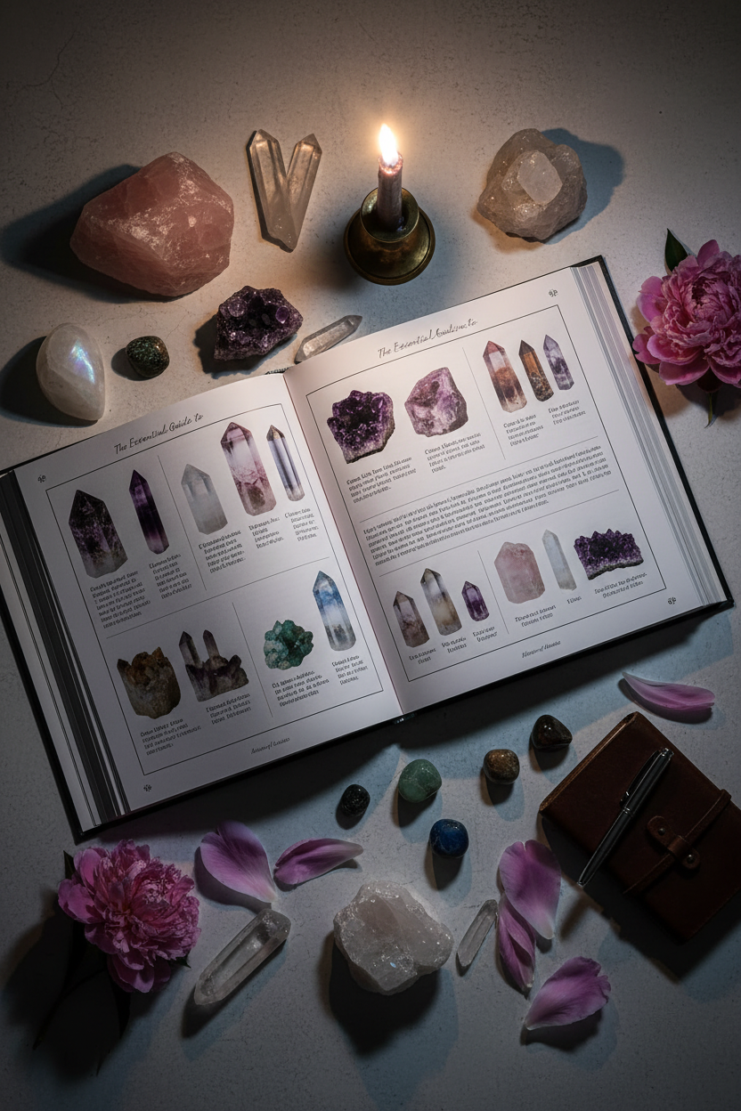 The Essential Guide to Crystals Minerals and Stones lifestyle shot