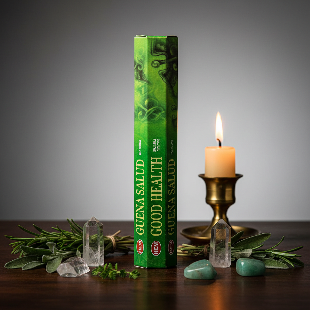 HEM Good Health incense hexagonal box hero shot