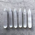 Selenite Pencil Wand 6" - Polished Crystal for Cleansing, Healing & Meditation