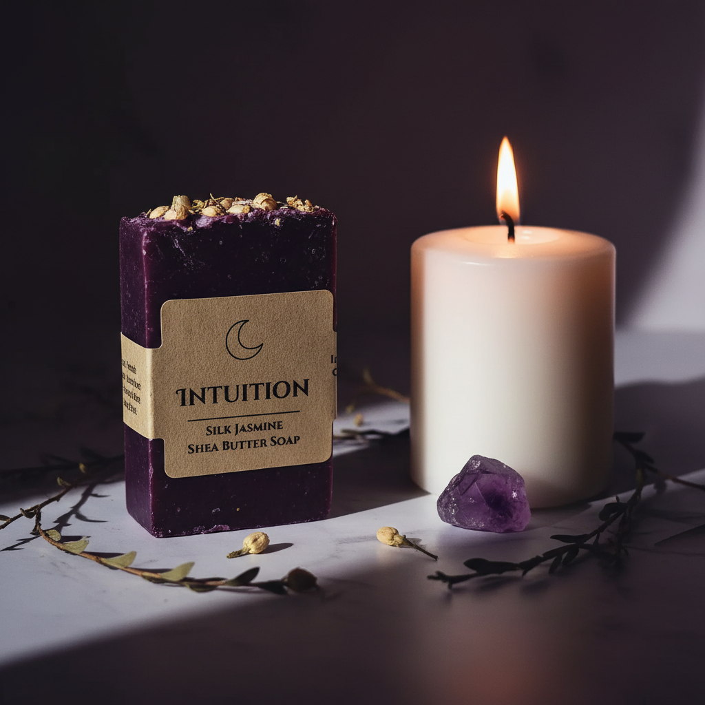 Intuition Silk Jasmine Soap Lifestyle Shot