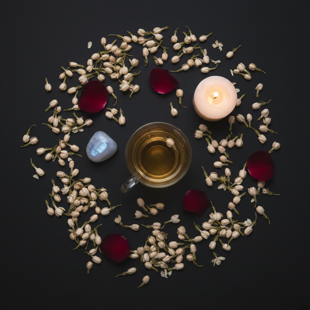 Jasmine Flower Flat Lay