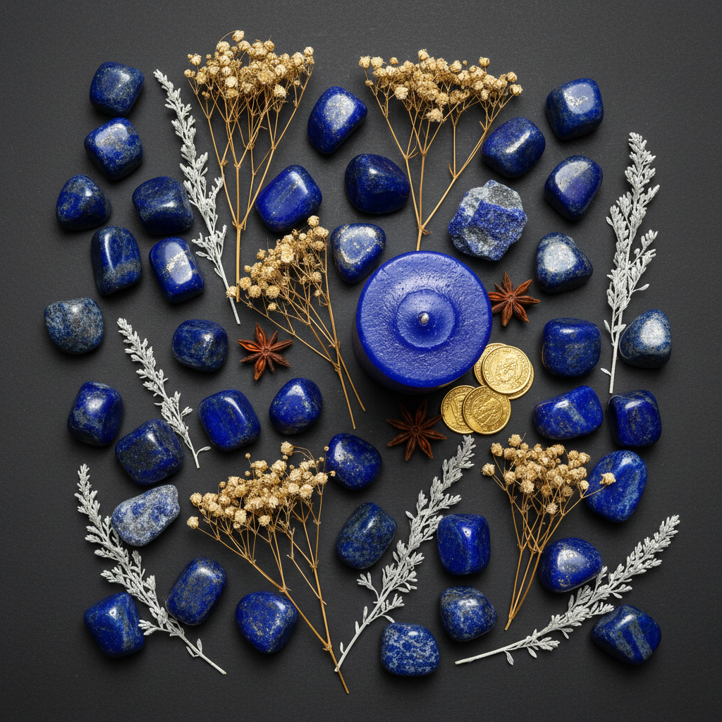 Lapis Lazuli Flat Lay
