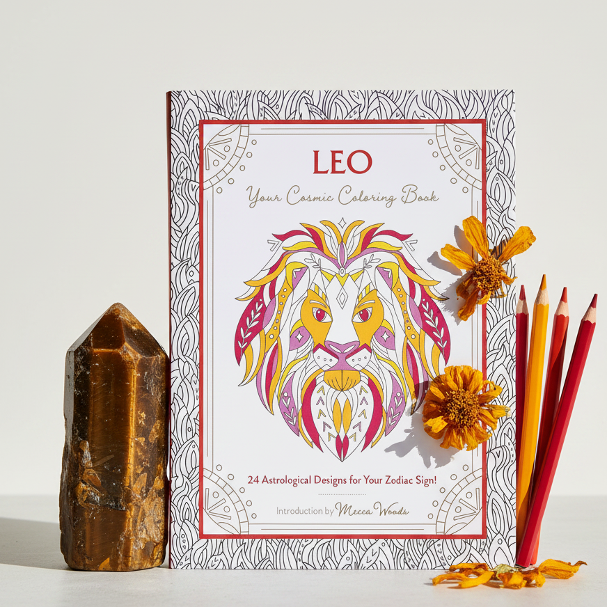 Leo Cosmic Coloring Book Hero