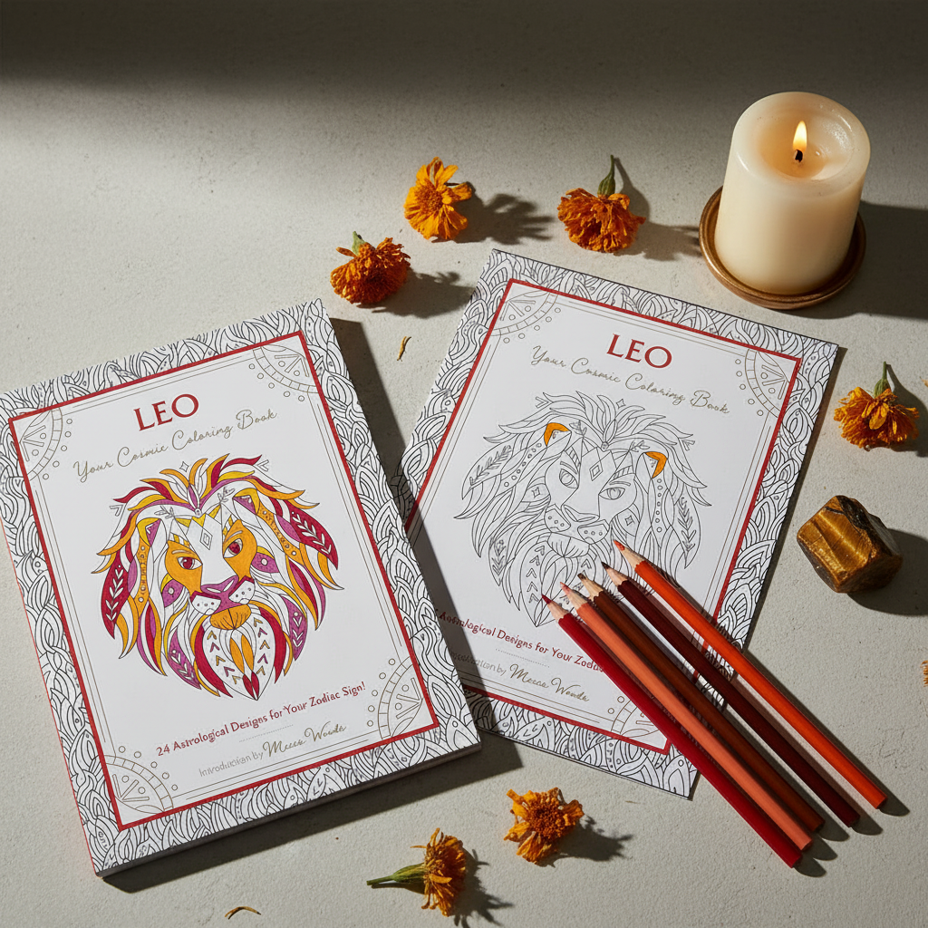 Leo Cosmic Coloring Book Lifestyle