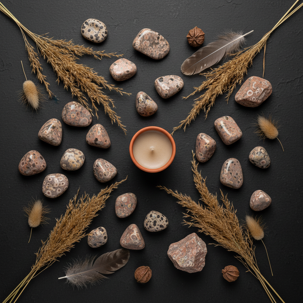 Leopard Skin Jasper Flat Lay