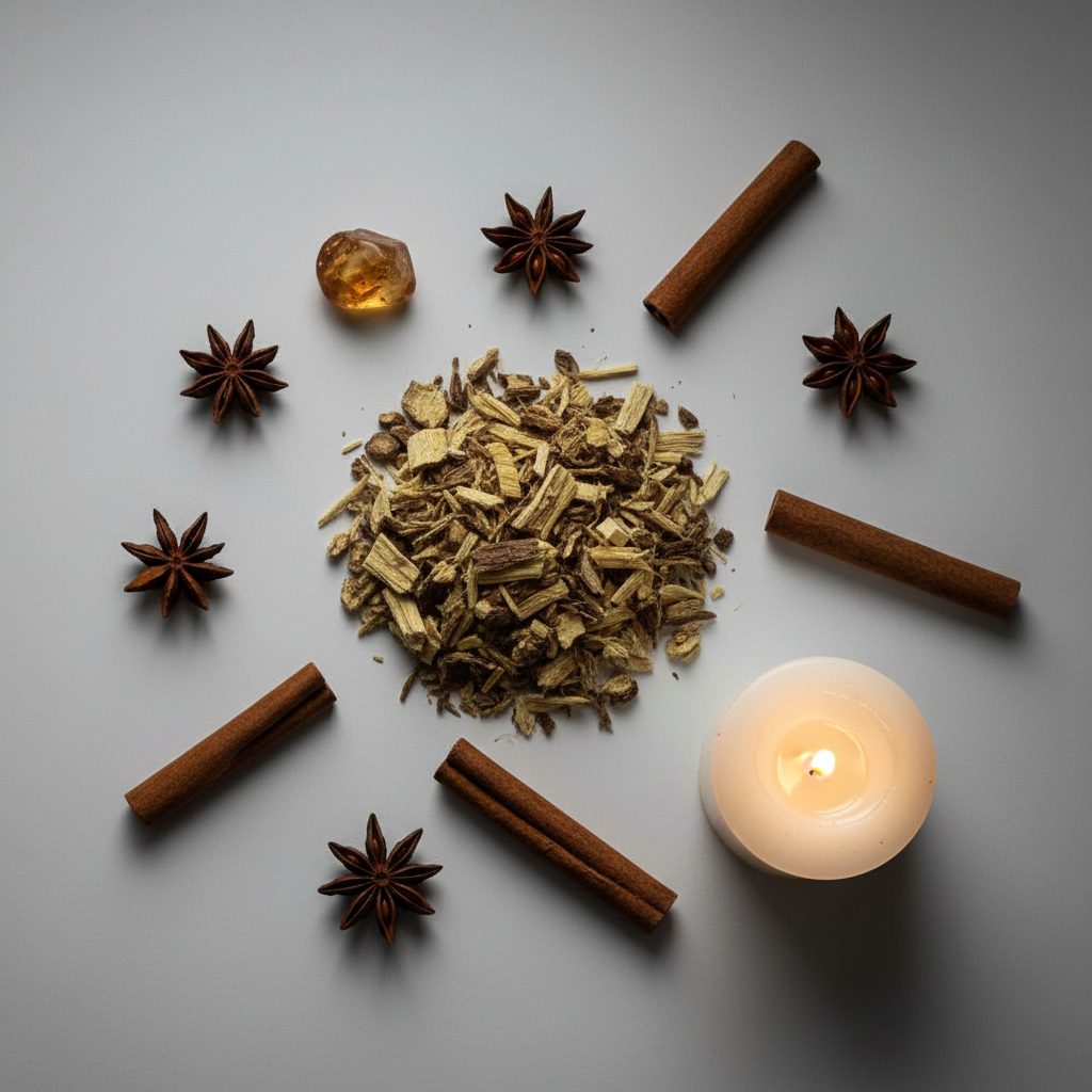 Licorice Root Flat Lay