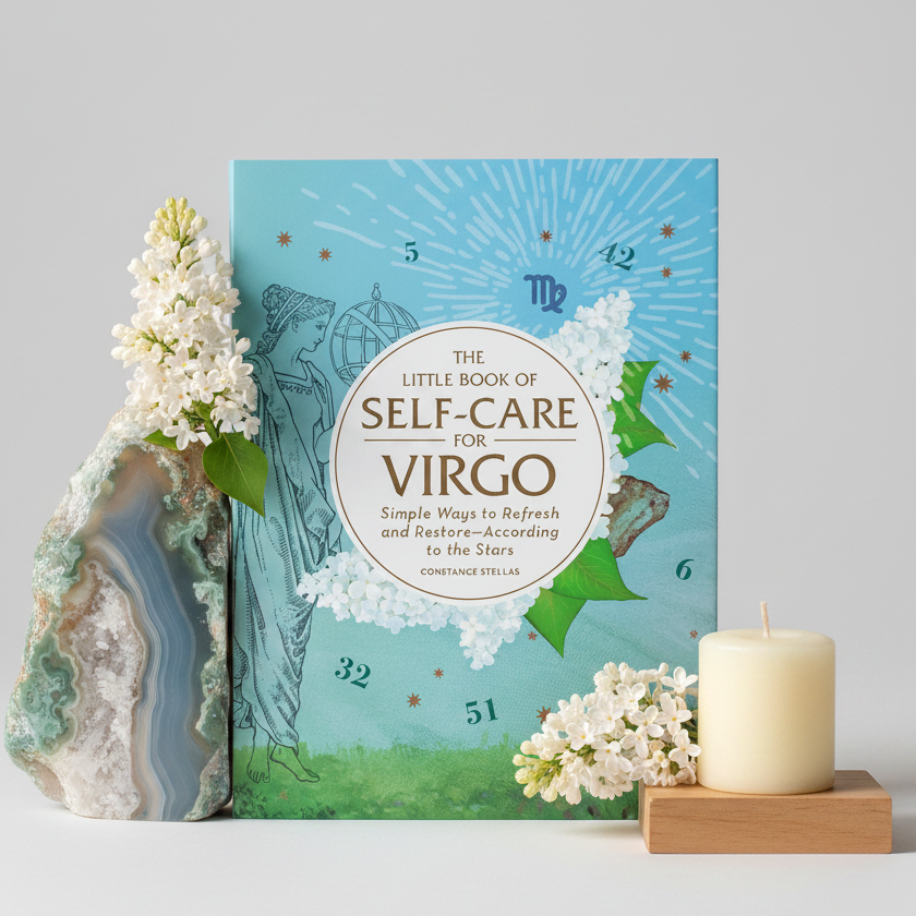 Little Book of Self-Care for Virgo Hero - Crystal Bookend