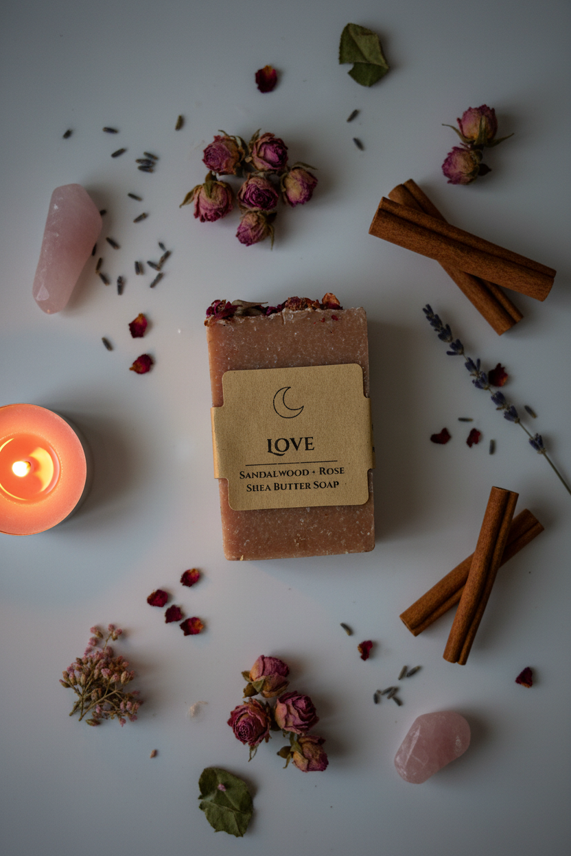 LOVE Soap Flat Lay