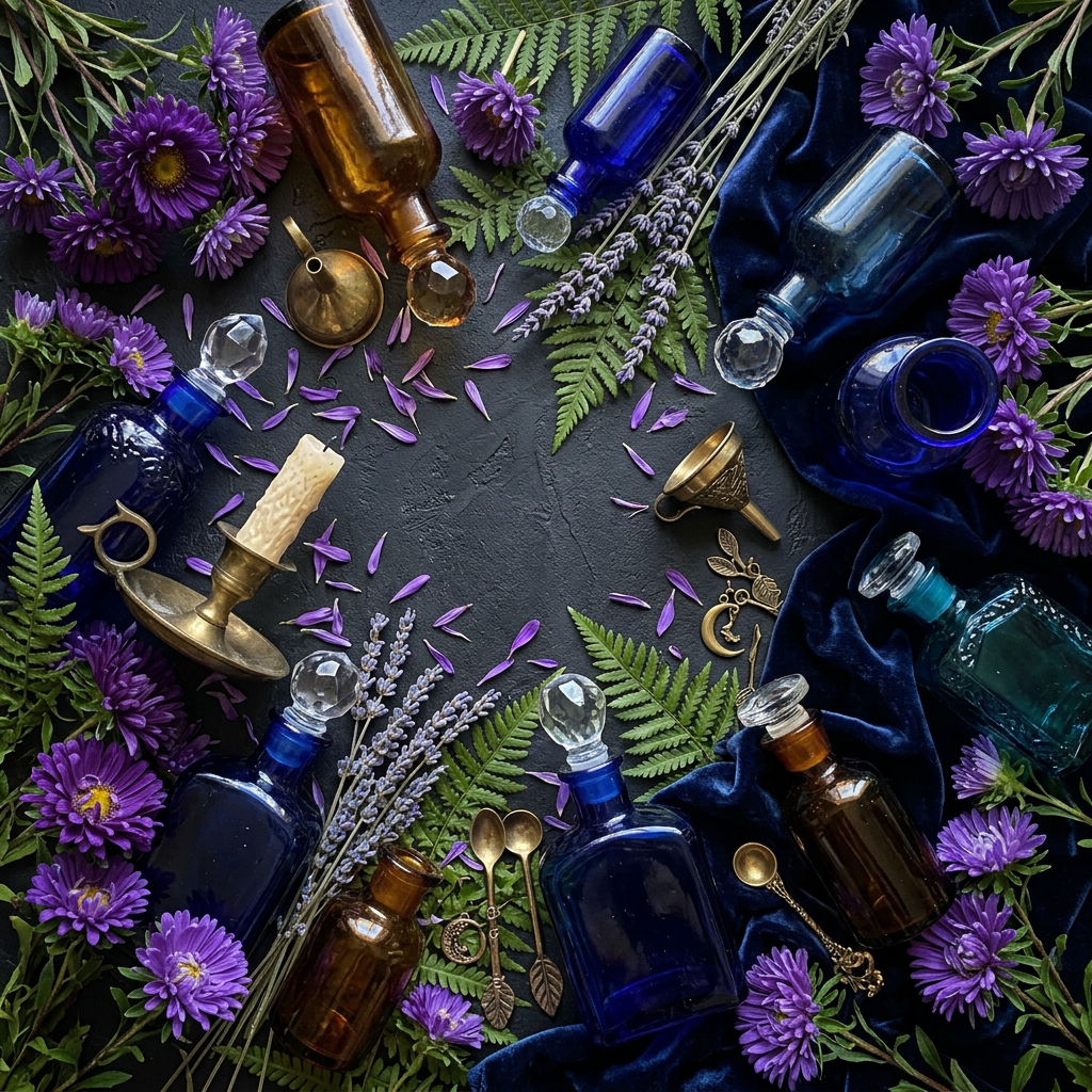 Magical Potions & Elixirs props-only flat lay
