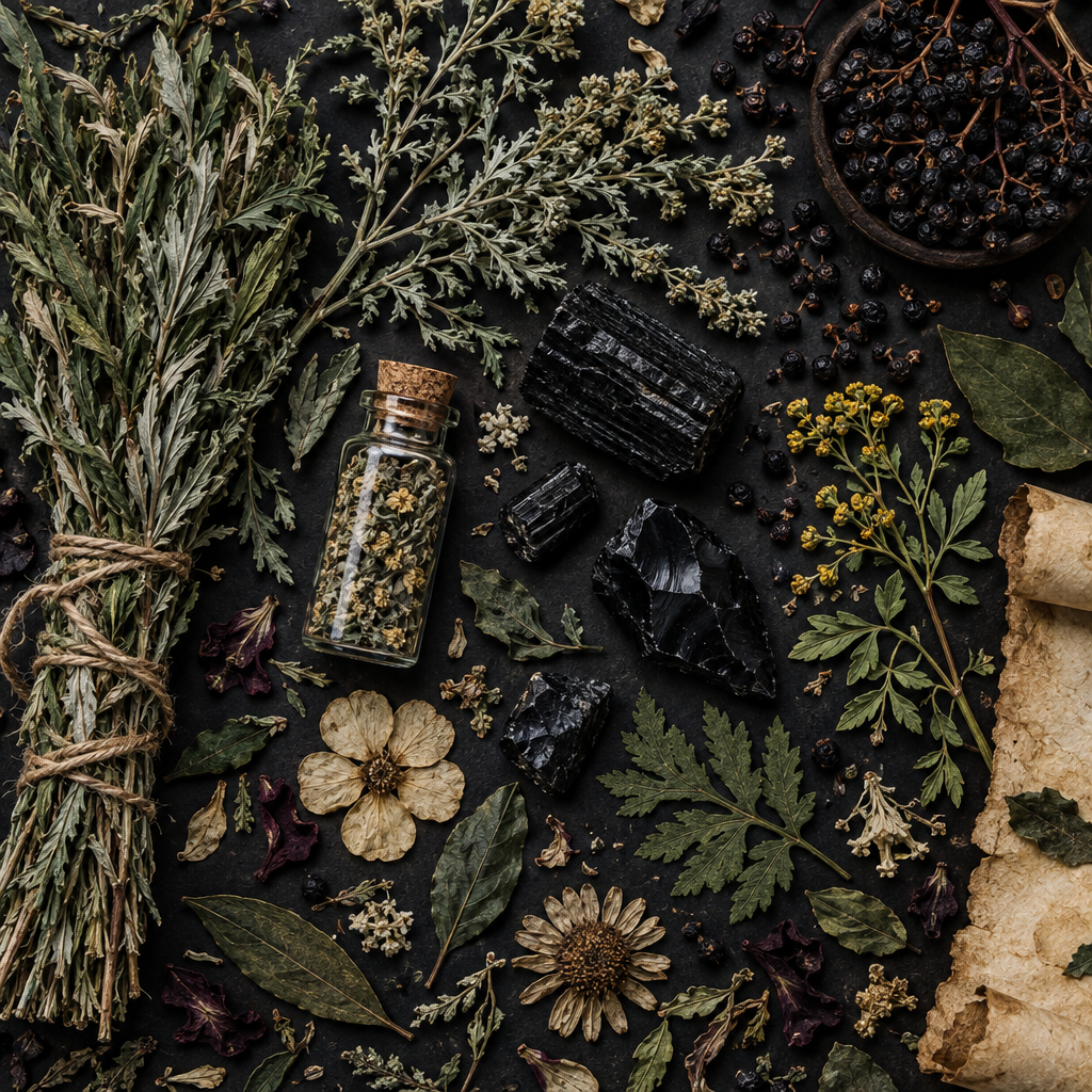 Magickal Botanical Oracle Flat Lay