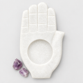 Marble Hamsa tea light holder hero