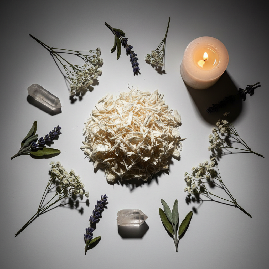 Marshmallow Root Flat Lay