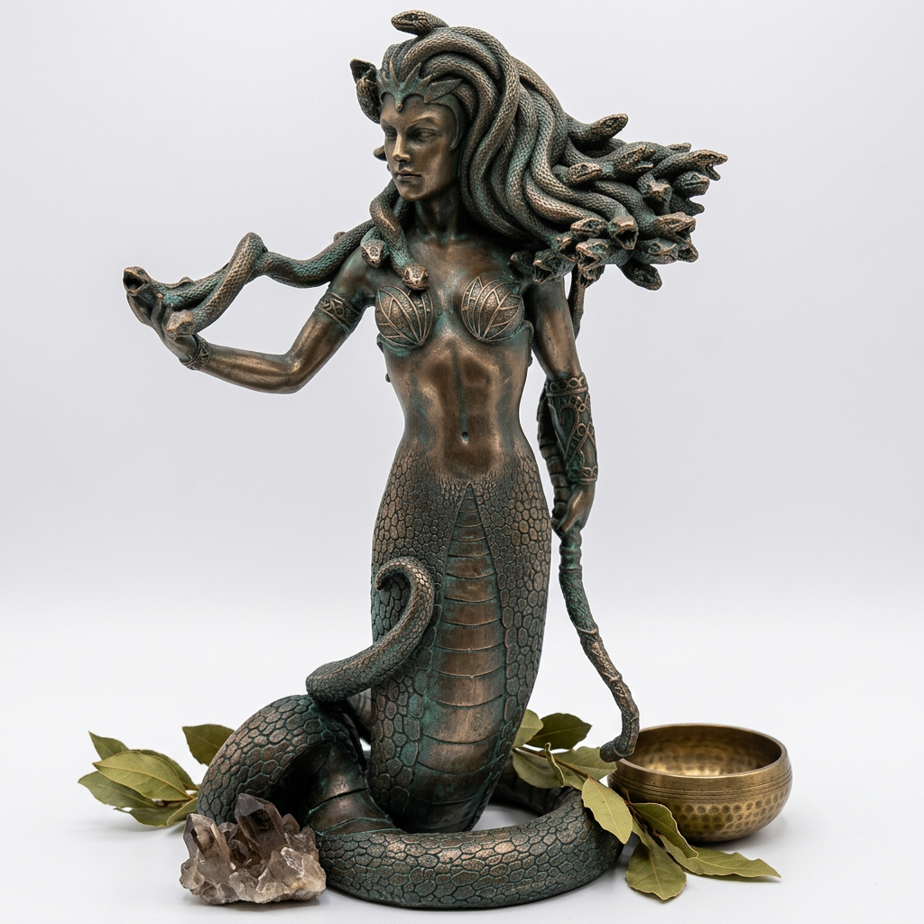 Medusa statue hero