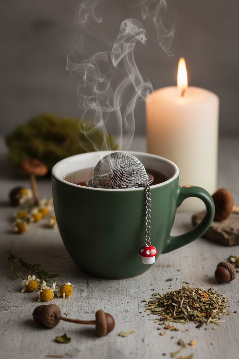 Mini Mushroom Tea Ball Lifestyle