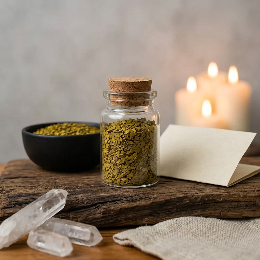 Mistletoe sealed ritual jar lifestyle