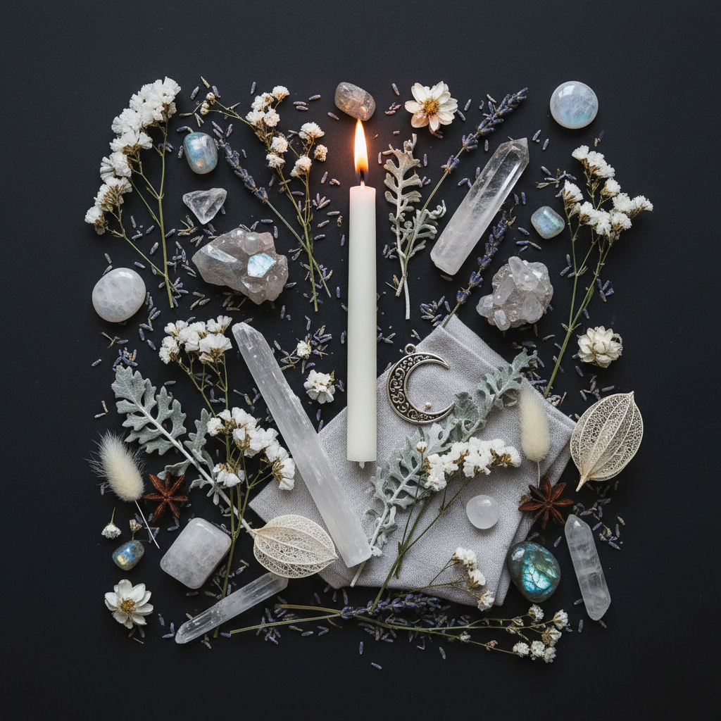 Moon Goddess Flat Lay