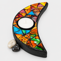 Moon mosaic tea light holder hero